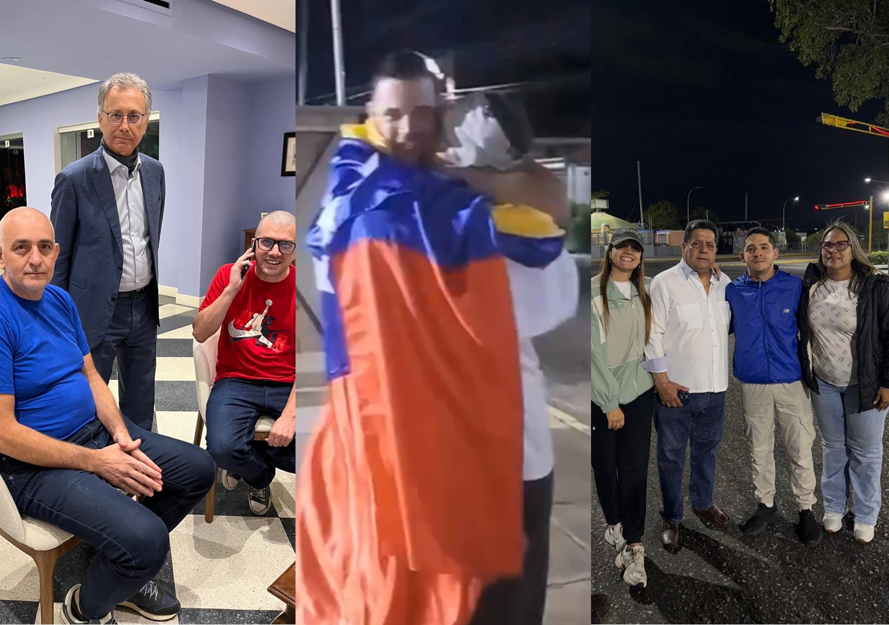 Who are the Italians released from prison this Monday?