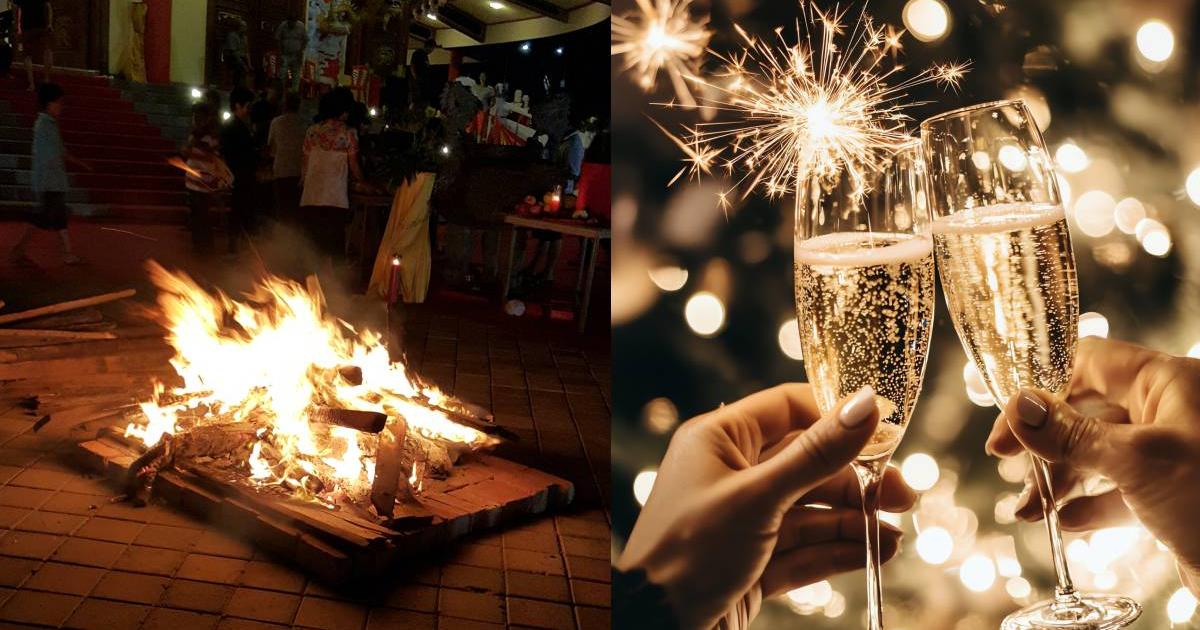 Why is the Old Year burned in Colombia and where does this tradition come from?