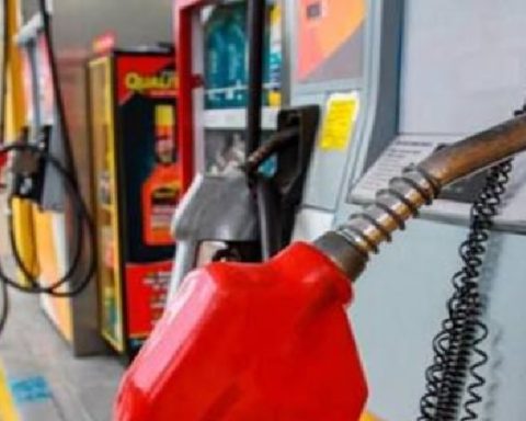 Estación de servicio de gasolina.