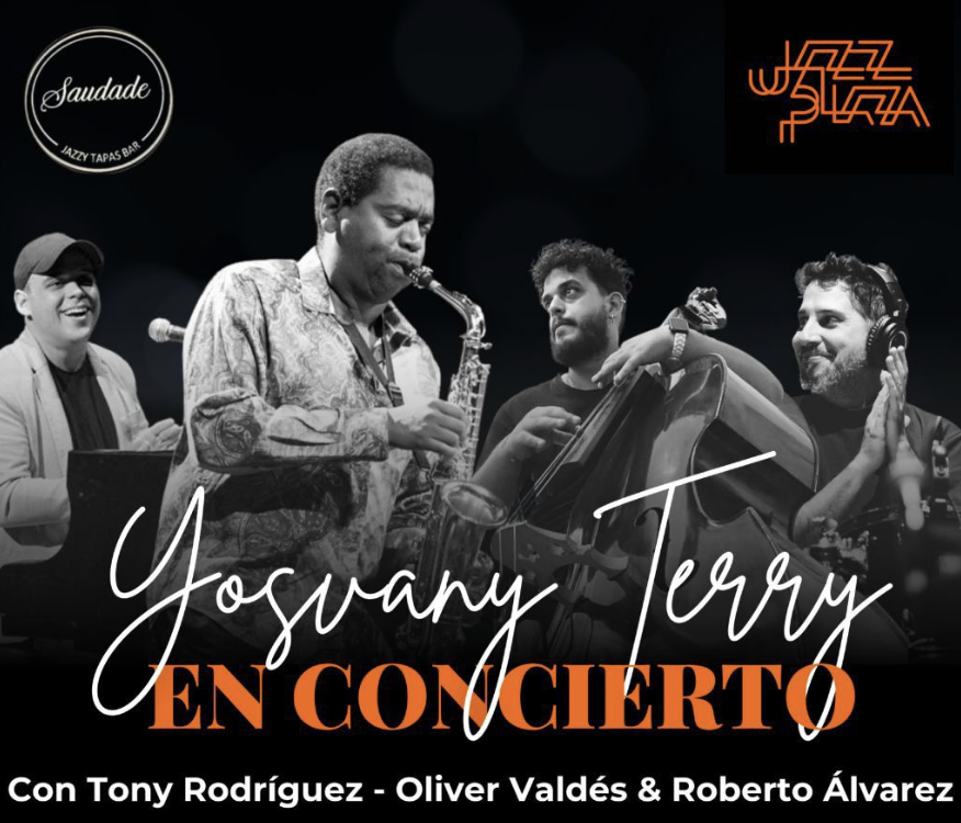 Yosvany Terry and guests at Saudade