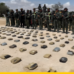 262 panels of marijuana seized in the Caribbean