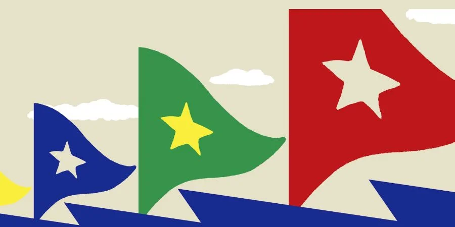 Imagen de la campaña promocional de la "Flotilla Nuestra América"