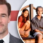 James Van Der Beek junto a otros personajes de 'Dawson's Creek'