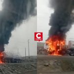 Áncash: tanker truck caught fire on the Panamericana Norte and generated alarm in Samanco (VIDEO)