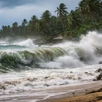 «Ciclón bomba» se desvanece en el Atlántico, pero deja oleaje peligroso en la costa norte