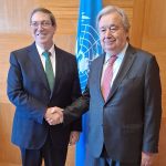Bruno Rodríguez meets with Guterres at the UN to address the US oil blockade of Cuba