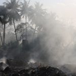 Quema de basura en La Habana