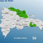 COE aumenta a 6 las provincias en alerta verde ante pronóstico de aguaceros y ráfagas de viento