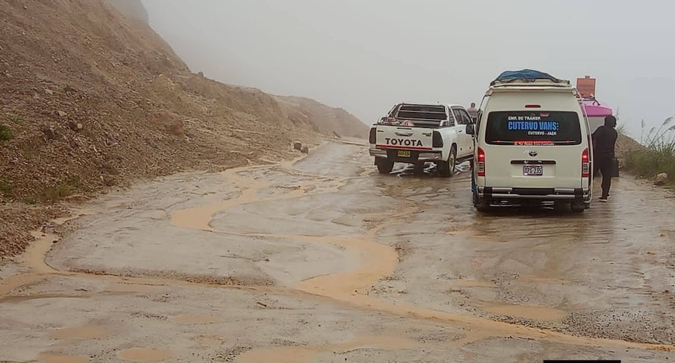 Cajamarca: Huaico interrupts highway traffic in the San Lorenzo sector