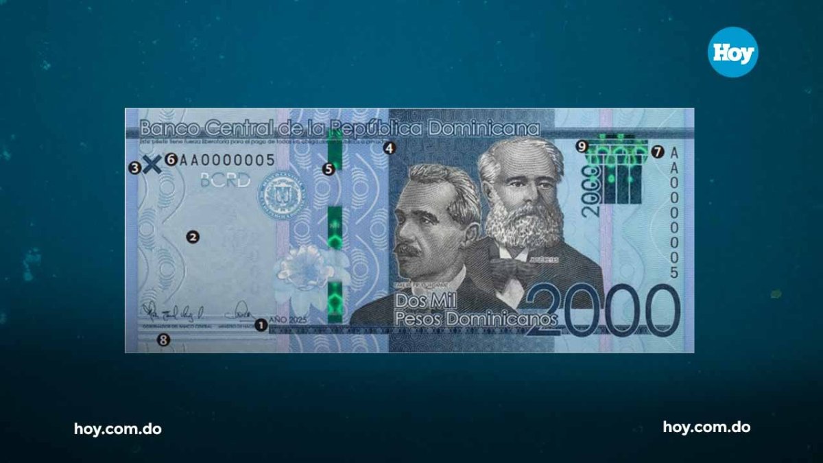 Central Bank: from February 24, 2026, RD$2 thousand bills will circulate, year 2025