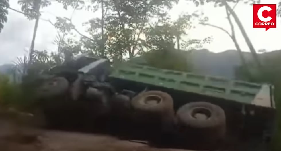 Chanchamayo: Highway collapse causes rollover and death of transporter