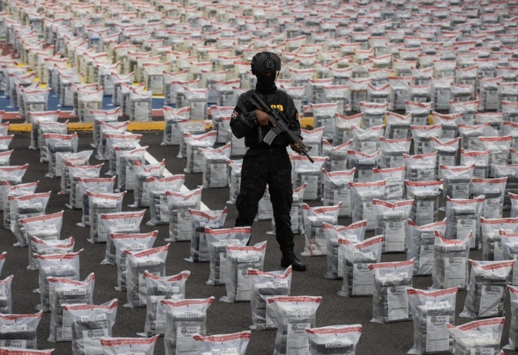 DNCD seizes a boat loaded with the largest maritime cache of coca