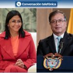 Delcy Rodríguez will meet with the president of Colombia, Gustavo Petro