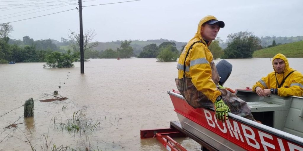 Extratropical cyclone intensifies in Santa Catarina