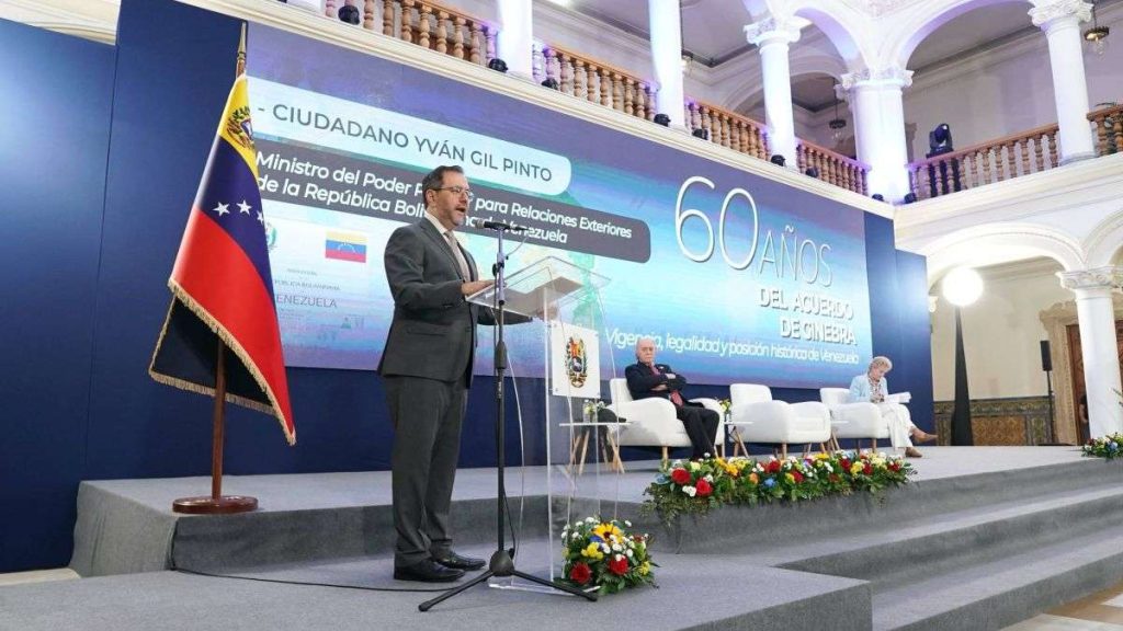 Gil ratifies the Geneva Agreement as the only legal route through Essequibo