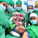 Guasipati said goodbye to the mother of the triplets who died after giving birth