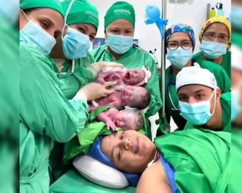 Guasipati said goodbye to the mother of the triplets who died after giving birth