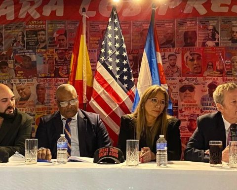 Hammer meets in Madrid with a hundred activists from the Cuban diaspora