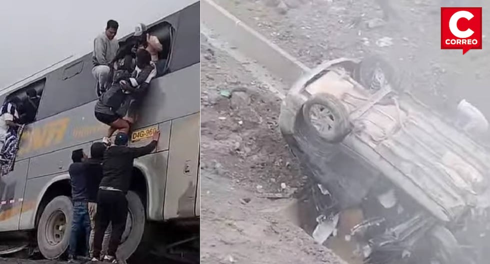 Head-on collision between bus and car leaves four dead and several injured in Canta-Huayllay