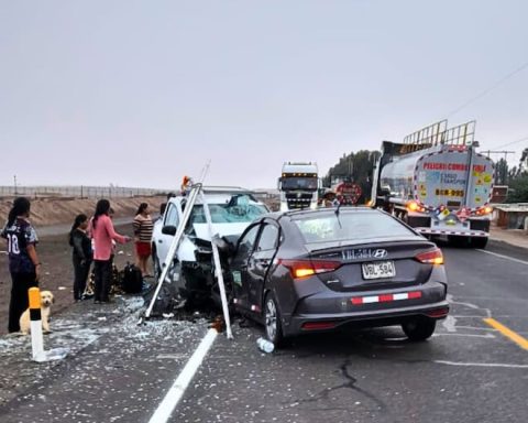 Head-on collision leaves one dead and five injured in Arequipa