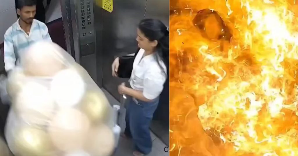 Hydrogen balloon explosion