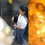 Hydrogen balloon explosion