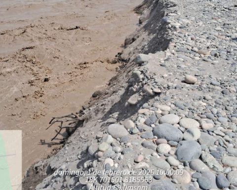 Increase in the flow of the Ocoña River puts districts and annexes in Arequipa at risk (VIDEO)