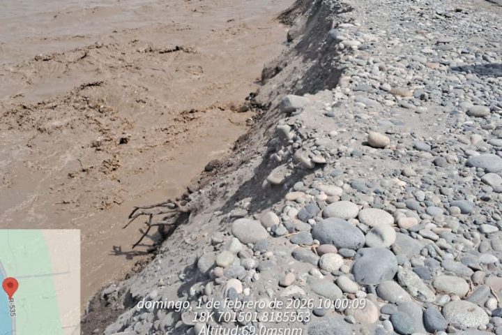 Increase in the flow of the Ocoña River puts districts and annexes in Arequipa at risk (VIDEO)