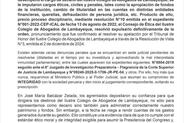 José María Balcázar: who is the new president of Peru, his political profile and questions