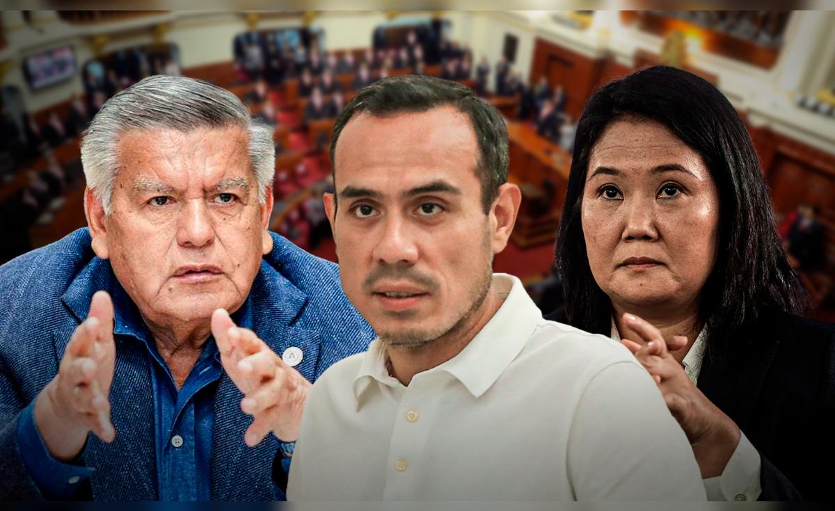 Keiko Fujimori and César Acuña support José Jerí and clash with other groups seeking an Extraordinary Plenary Session for censorship