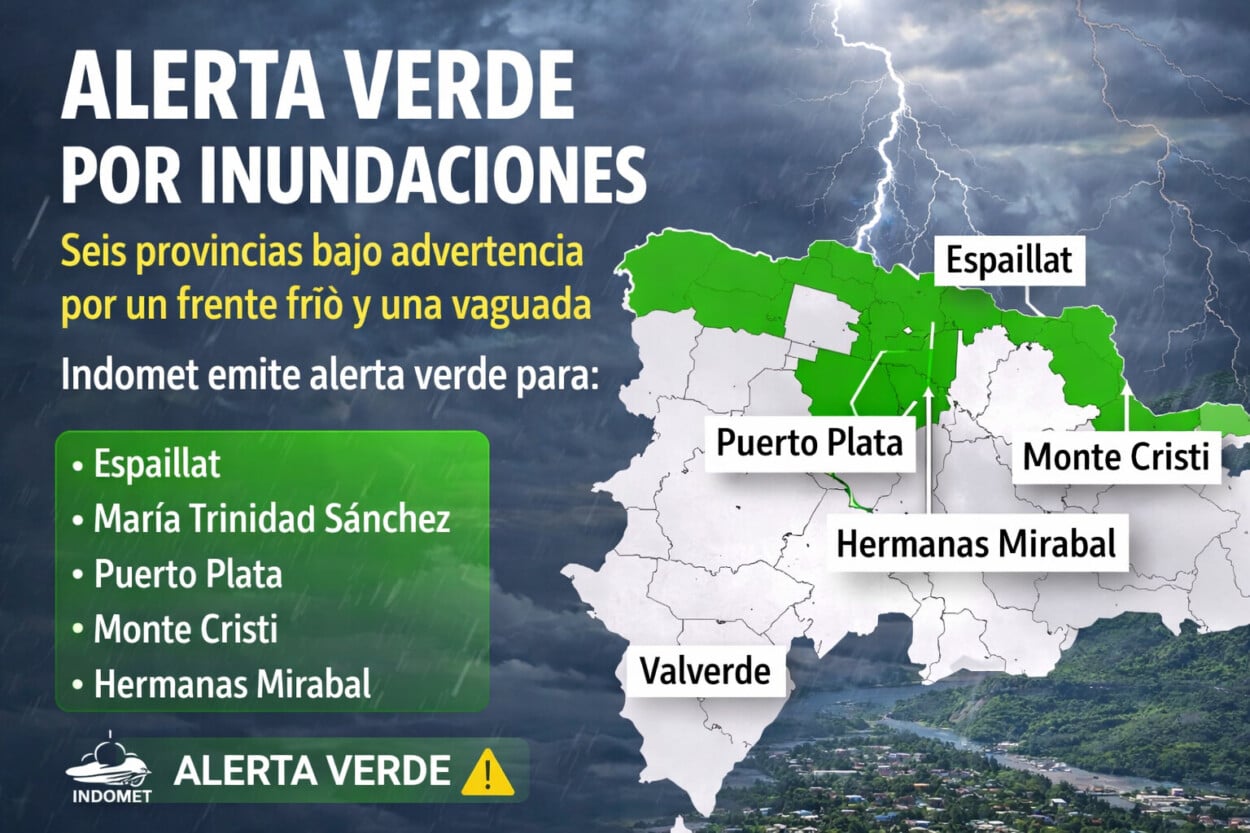 Meteorología emite «alerta verde» para seis provincias