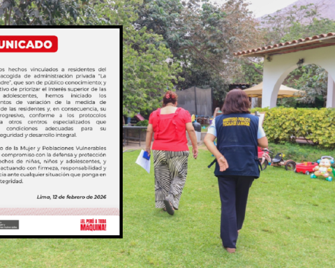 Milagros Jáuregui: MIMP orders progressive transfer of minors residing in 'La Casa del Padre' shelter