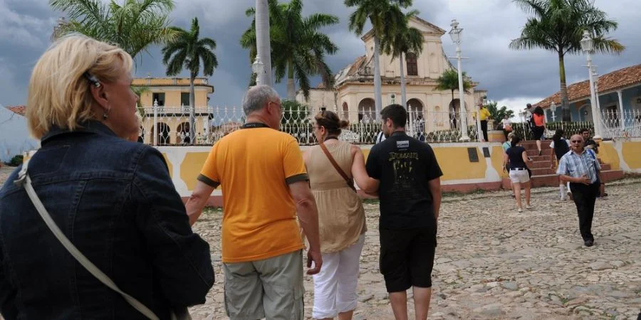 Turistas en Trinidad, Cuba