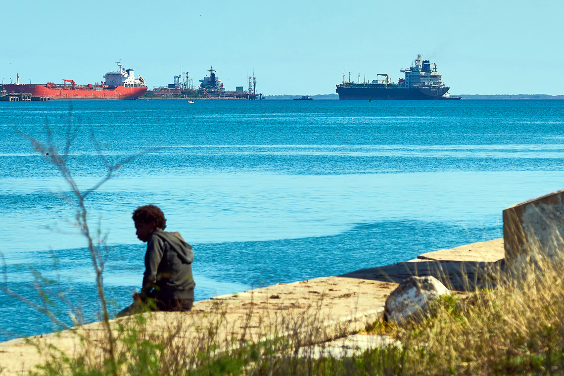Oil tanker with cargo docks in Matanzas in the midst of the US energy blockade of Cuba