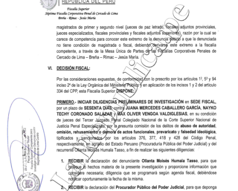 Ollanta Humala: Prosecutor's Office opens investigation against judges who sentenced the former president and Nadine Heredia
