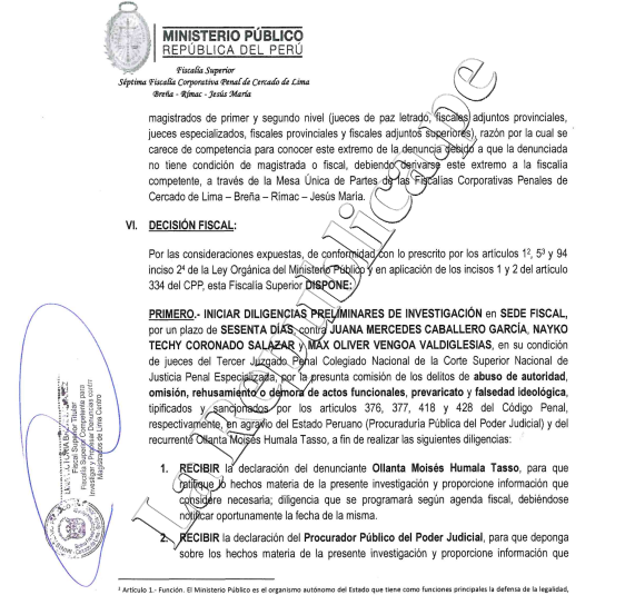 Ollanta Humala: Prosecutor's Office opens investigation against judges who sentenced the former president and Nadine Heredia