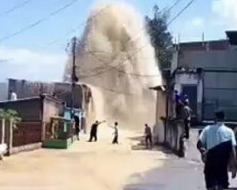 One dead and five injured due to a main pipe break in Santa Teresa del Tuy