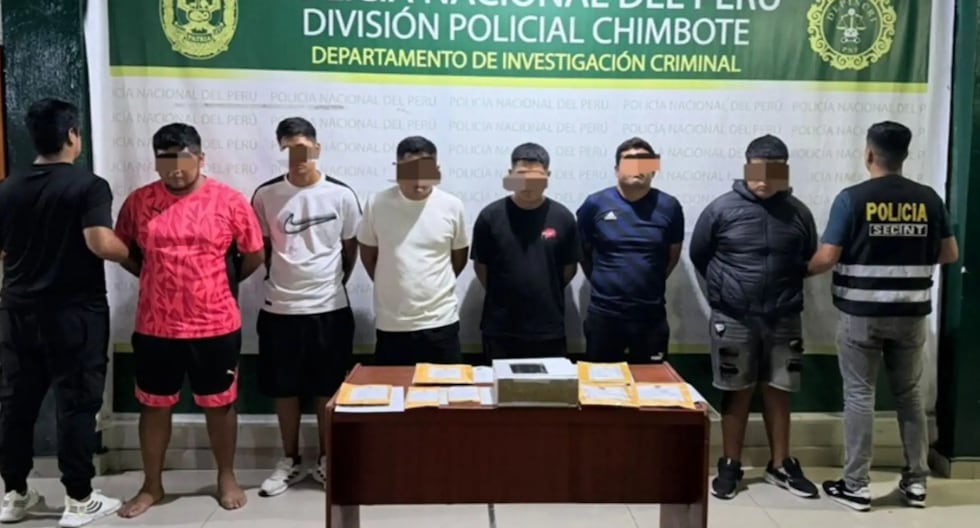 PNP intervenes in alleged gangs dedicated to extortion in the province of Santa