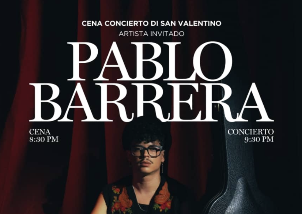 Pablo Barrera at the San Valentino dinner-concert
