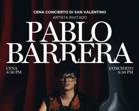 Pablo Barrera at the San Valentino dinner-concert