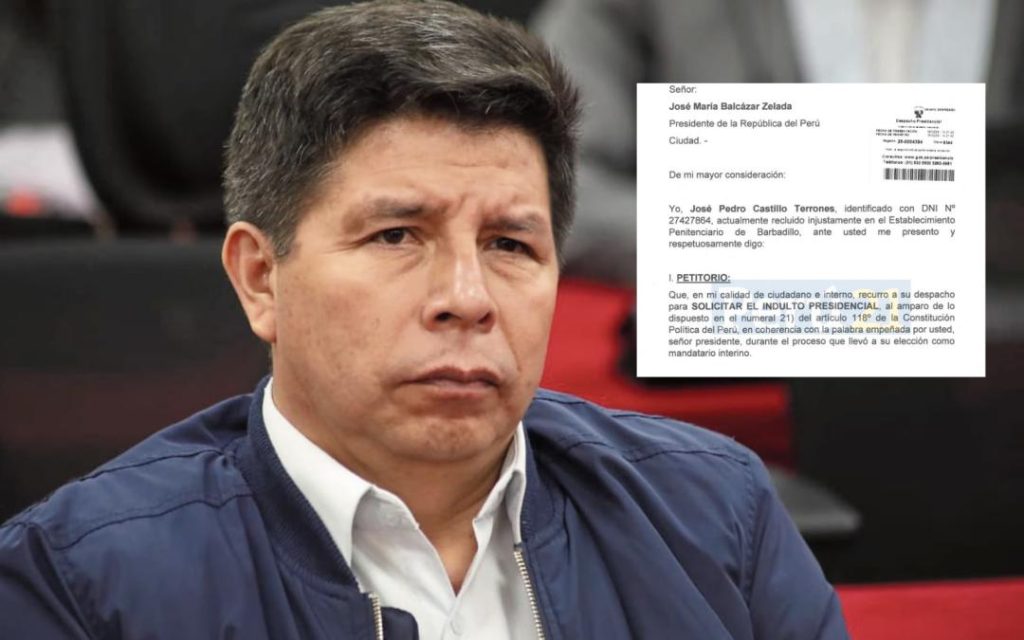 Pedro Castillo asks for a presidential pardon for José María Balcázar
