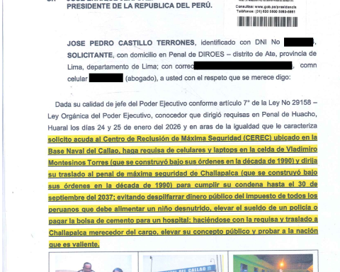 Pedro Castillo asks the Jerí Government to requisition Vladimiro Montesinos' cell and transfer him to Challapalca