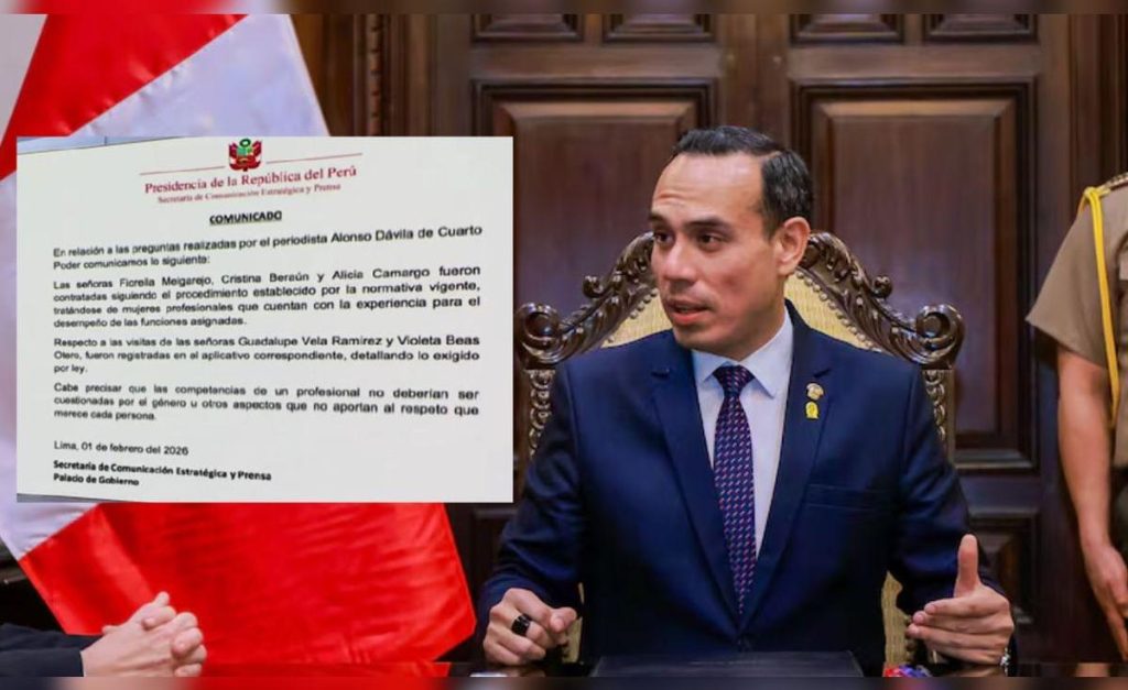 Presidency on hiring of José Jerí's friend: "The contracts followed due process"