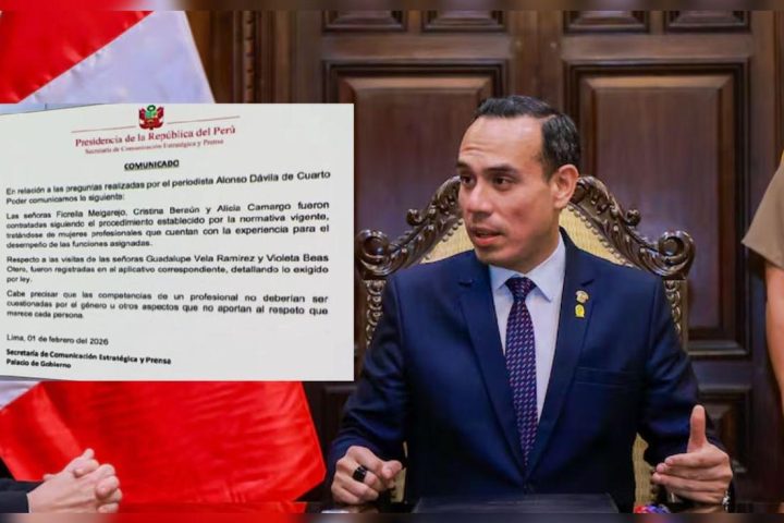 Presidency on hiring of José Jerí's friend: "The contracts followed due process"