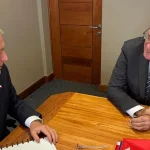 José Antonio Kast (izquierda) y Orlando Gutiérrez-Boronat, en Santiago de Chile, este viernes