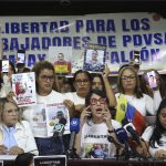 Relatives of detained oil workers ask for their release in Venezuela