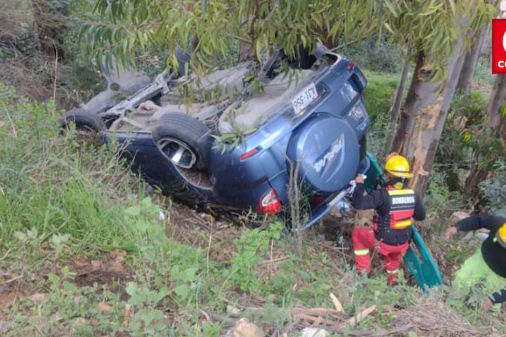 Seven injured due to confusion and overturn on the Jauja-La Oroya section