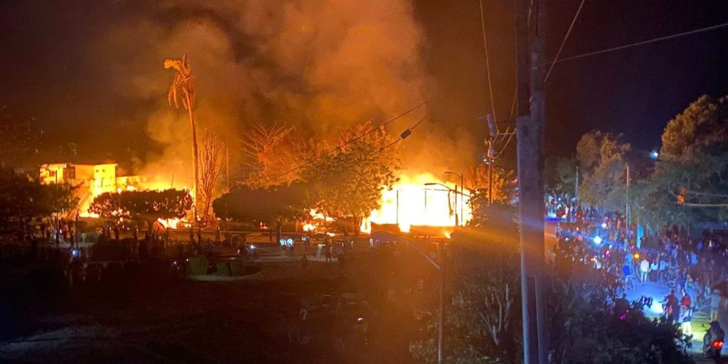 Incendio en San Germán, Holguín