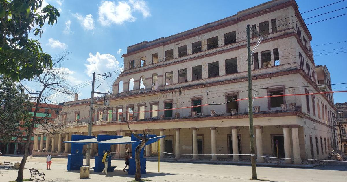 The slow-motion collapse of the ISDi building, a headache for the residents of Central Havana