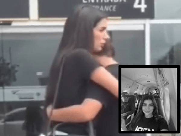 Gineth Rincón con su hijo.